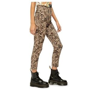 Free People We The Free Women’s High Rise Snakeskin Print Skinny Jeans Size 27